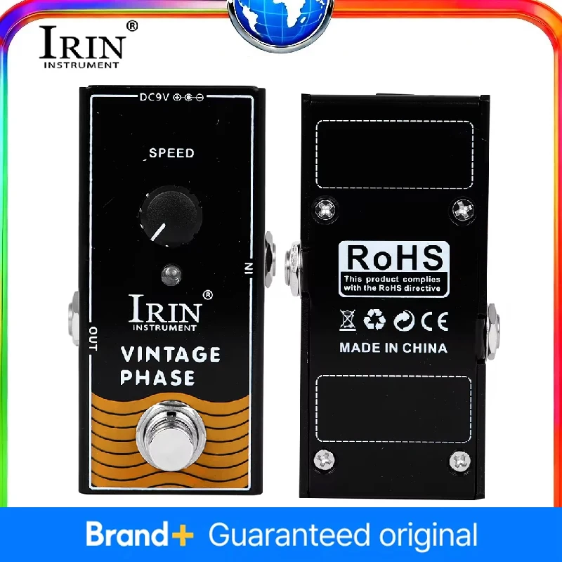 

IRIN RF-06 Vintage Phase Effect Pedal Mini True Bypass for Electric Guitar Single Effect Accessory