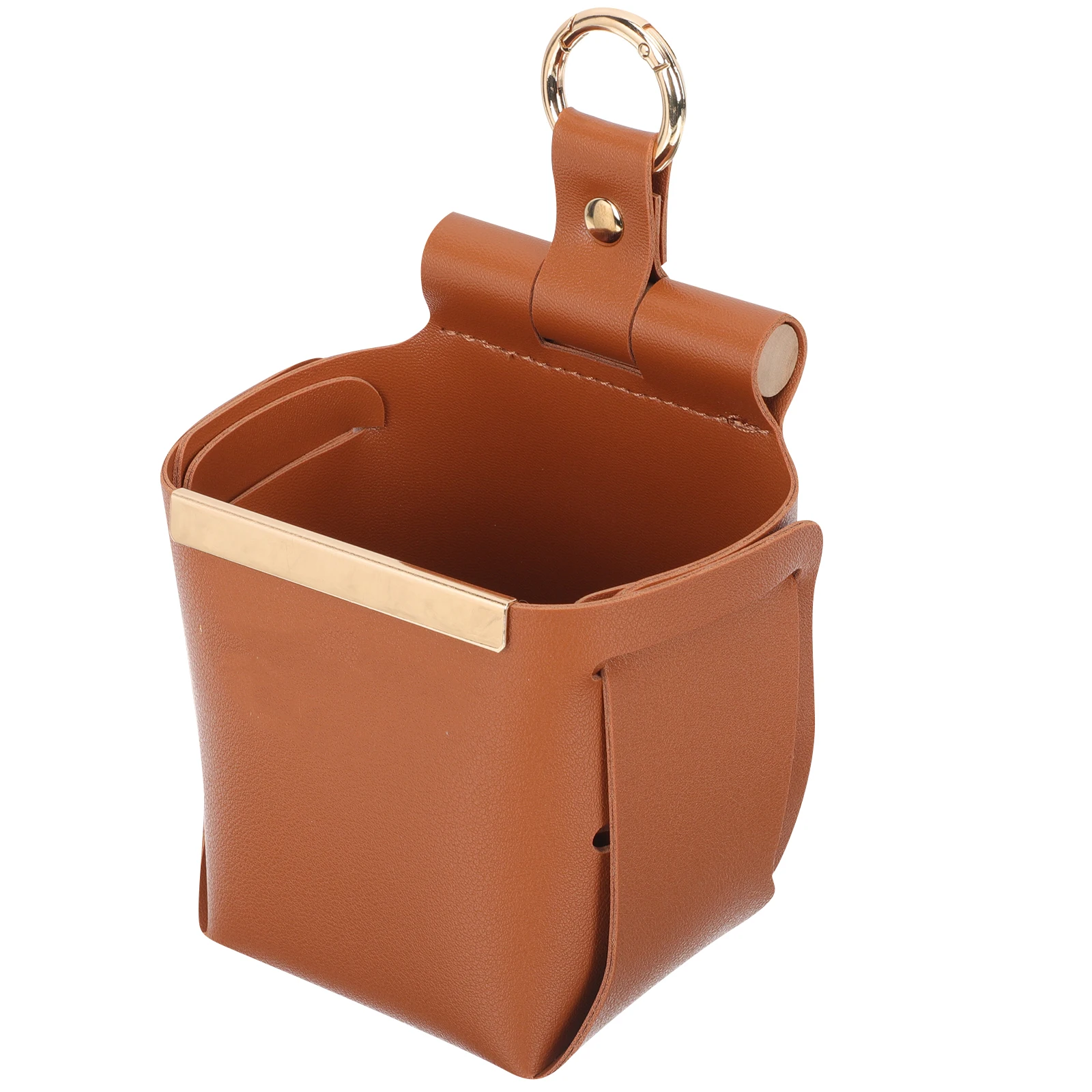 

Wall Mounted Storage Bag Metal PU Foldable Bedroom Bathroom Kitchen Phone Remote Holder Sundry ganizer