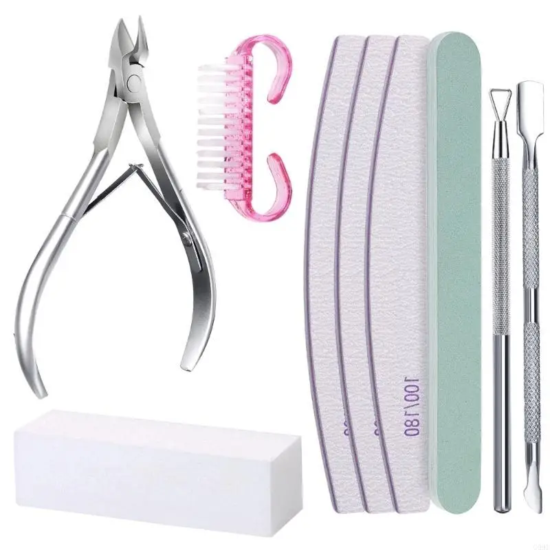

G99E Professional 9 Pieces File And Buffer Set Manicure Pedicure Grooming Tools For Manicure Enthusiasts And Beginners