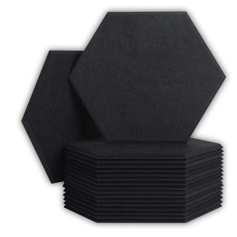 18 Pack Acoustic Panels Sound Proof Padding,Hexagon Sound Dampening Panels,For Wall Decor,Studio Acoustic Treatment