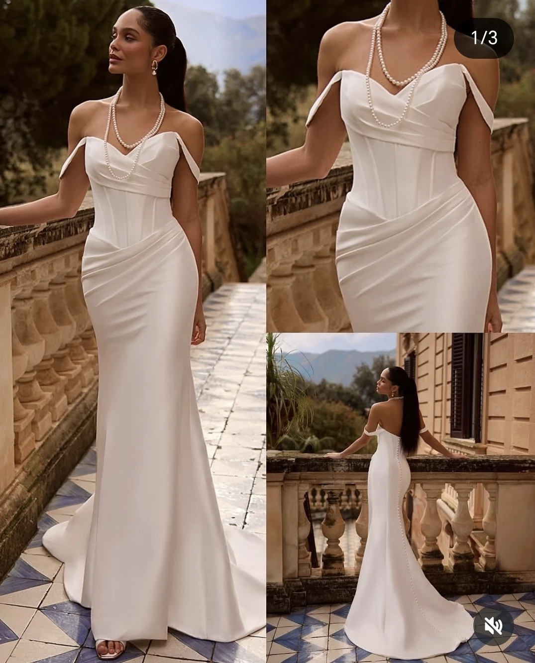 Robe de mariée élégante en forme de cœur, avec jupe détachable, plissée, superbe Robe avec traîne Court pour femmes