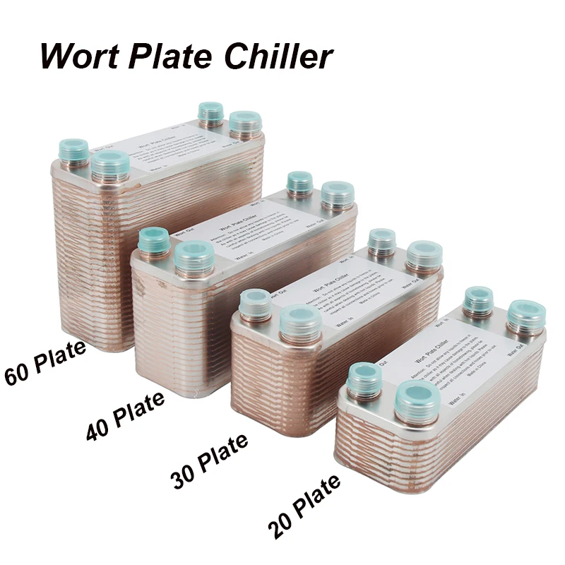 Homebrew Beer Wort Plate Chiller 20/30 Plate Heat Exchanger Brand New