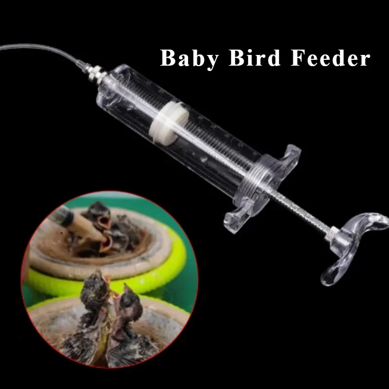 10/50/100ml Baby Bird Feeder Parrot Feeding Syringe Adjustable Dose Hand-raised Breastfeeder Bird Supplies Birds Feeding Syringe