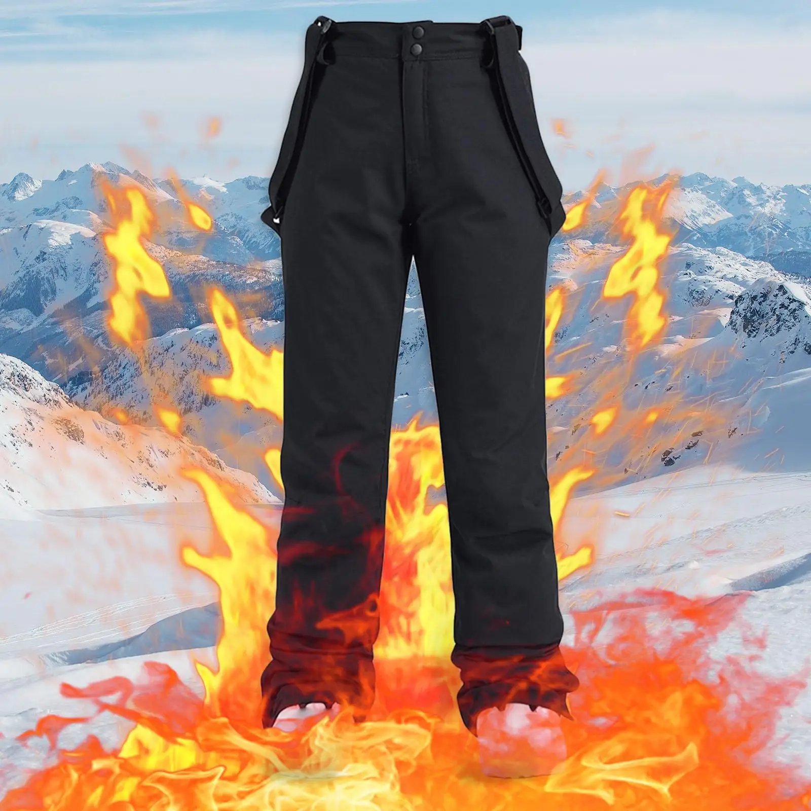 Picture 6: Ski Bib Insulated Pants Sled Skiing Warm Winter Full Length Windproof Women