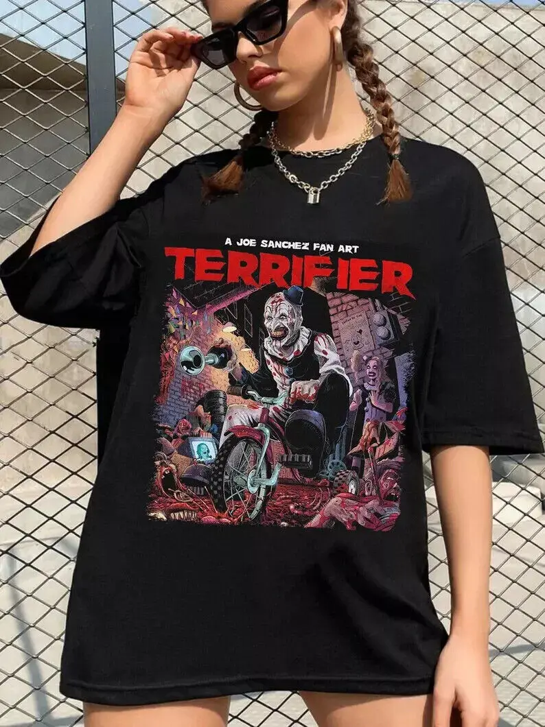 

Terrifier Movie Horror T-Shirt Black