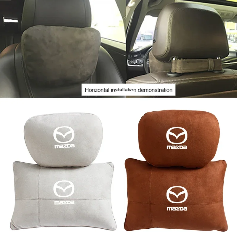 

Car Seat Headrest Breathable Neck Pillow Head Cushion for Mazda CX7 CX5 Axela Speed RX7 Atenza MX5 CX9 RX8 MX3 Logo Accessories
