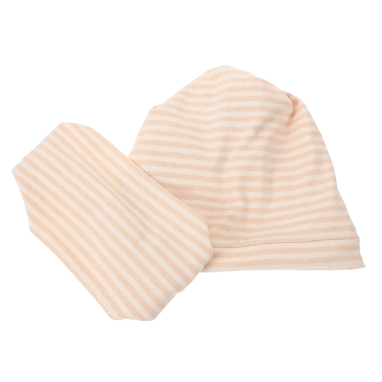 2 قطعة قبعة الأمومة القمر مجموعة يندبروف الدافئة تنفس القطن أغطية الرأس للنساء بعد الولادة بسيطة مريحة النوم الليلي #5