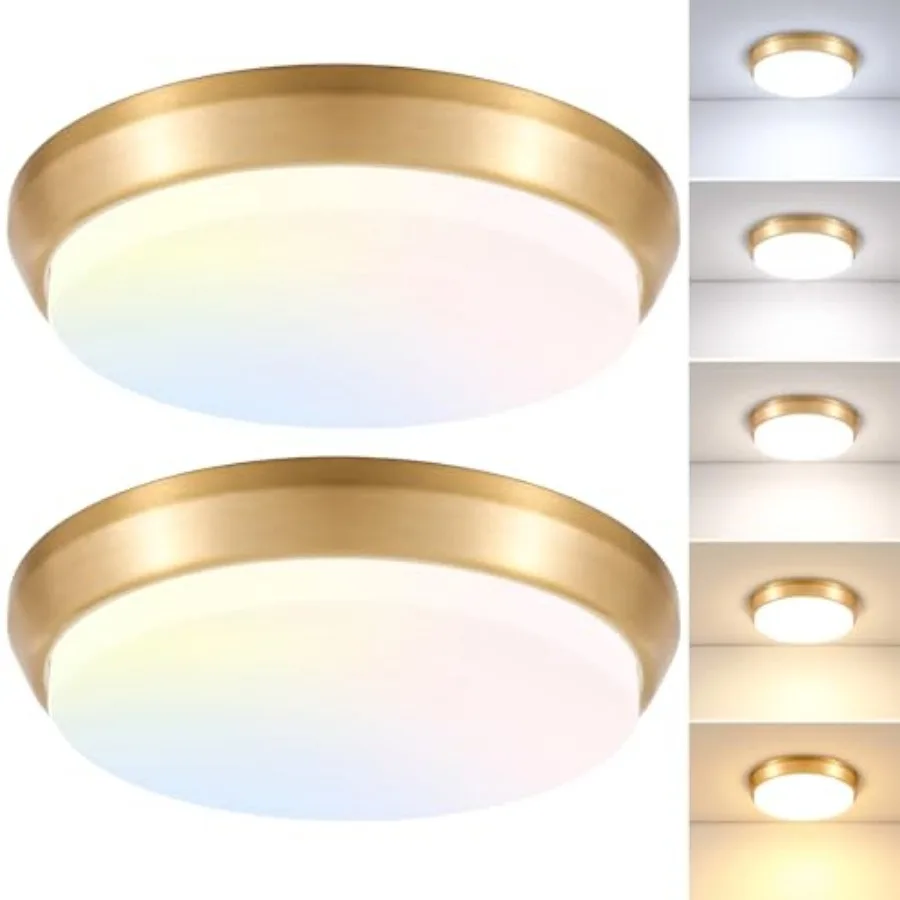 2-Pack 36W LED Ceiling Light Fixture for Bedroom Kitchen, 3600 Lumens Super Bright Dimmable Flush Mount Ceiling Light, 2700K/30