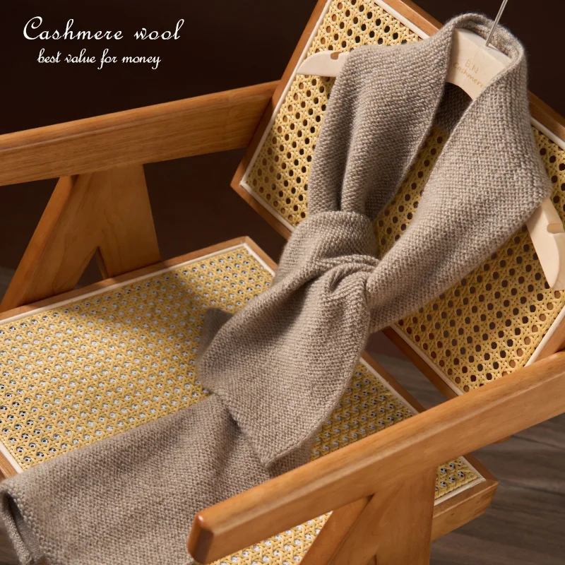 Cashmere Toweling Terry Knitted Thick Scarf Cashmere Wool Blend Women Winter Warm Comfy Scarves Men Wraps Quality Assurance