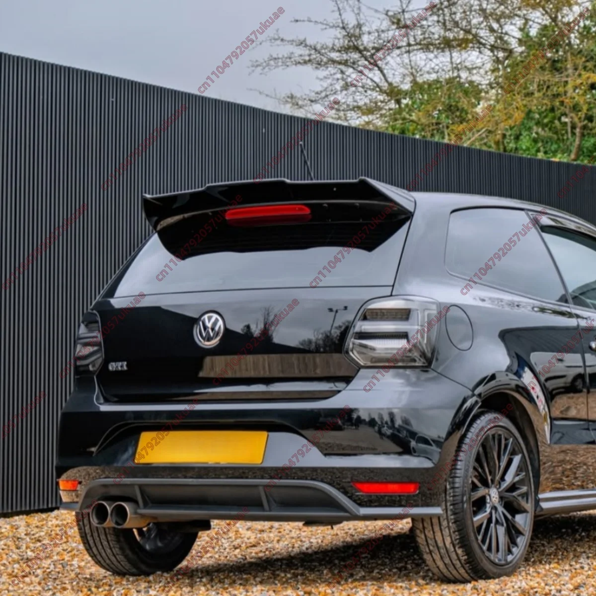 Batman Style Rear Spoiler For VW Polo MK5 6R 6C TDI TSI GTI R-Line 2009-2017 Car Trunk Roof Top Caps Tail Wing Body Kits Tuning