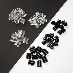 100pcs C-Shaped Rubber Band Base Hair Ring Paste Buckle Connector For DIY Handmade Elastic Jewelry Making Accessories Supplies