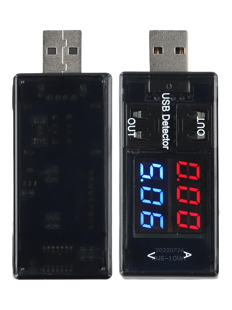 60mm * 28mm * 15mm Digital Current Voltage Meter User-friendly Operation Compact Design For Portability Device Charging Analysis