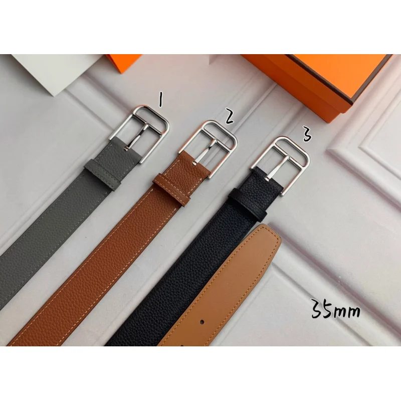 Men's Premium Quality Reversible Togo Leather Belt 35mm