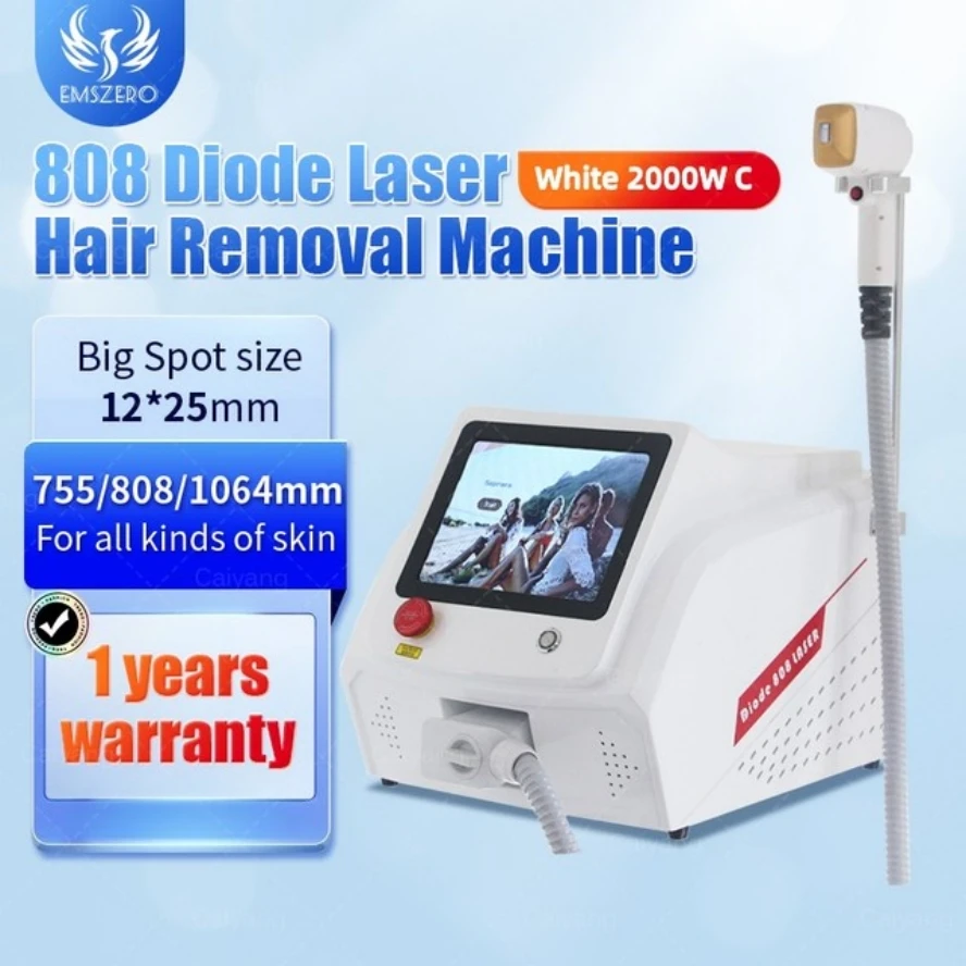 Professional 3000W High Power 755nm 808nm 1064nm Diode Hair Removal Machine Ice Titanium Painless Epilator For Home or Salon