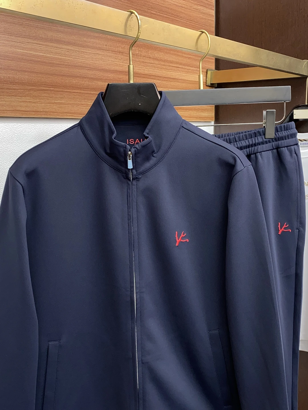 BLLIYOSS 스포츠웨어 세트 면 남성용 2025 FW 두꺼운 스포츠 캐주얼 지퍼 고품질 자수 M-3XL 구김 방지 올드 머니