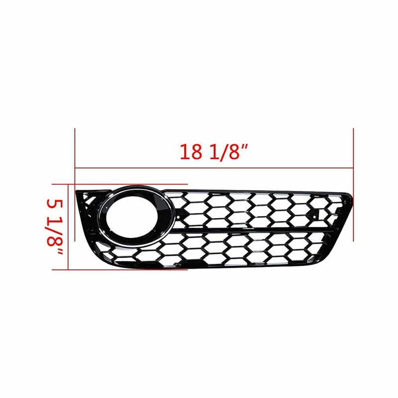2 Stücke Auto Nebelscheinwerfer Abdeckung Wabengitter Nebelscheinwerfer Grille Grill für Audi A5 B8 Coupe/sportback 2008 2009 2010 2011 – Detail 8