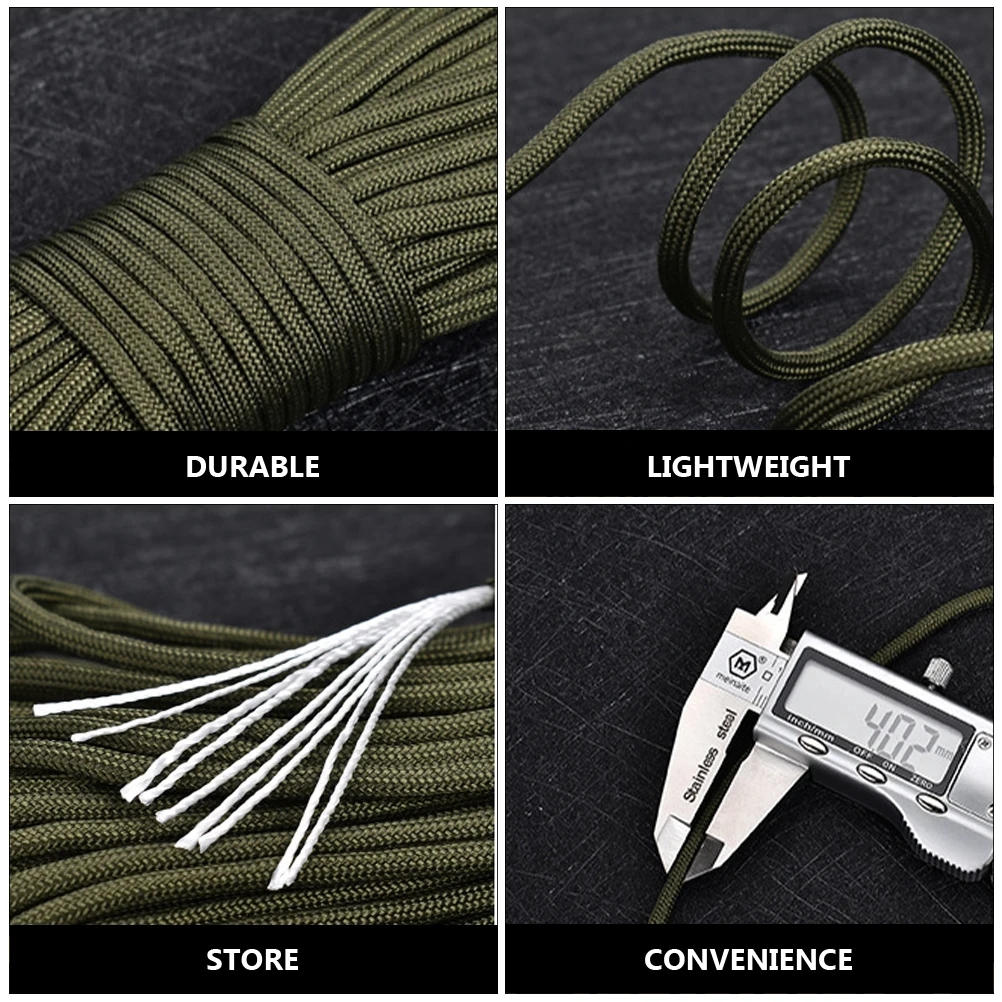 

Rescue Rope Lightweight Tent Mountaineering Tool Camping Ropes Polypropylene outside