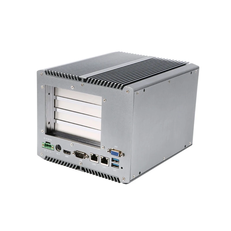 2020 أفضل سعر Win 10 كمبيوتر بدون مروحة مع 4 فتحات Pci صندوق صناعي كمبيوتر صغير #1