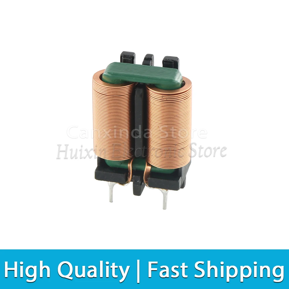 2pcs SQ Flat Copper Wire EMI Filter Inductor Vertical Common Mode Inductance Magnetic Toroidal Coil 5mH 10mH 15mH 20mH 25mH 28mH