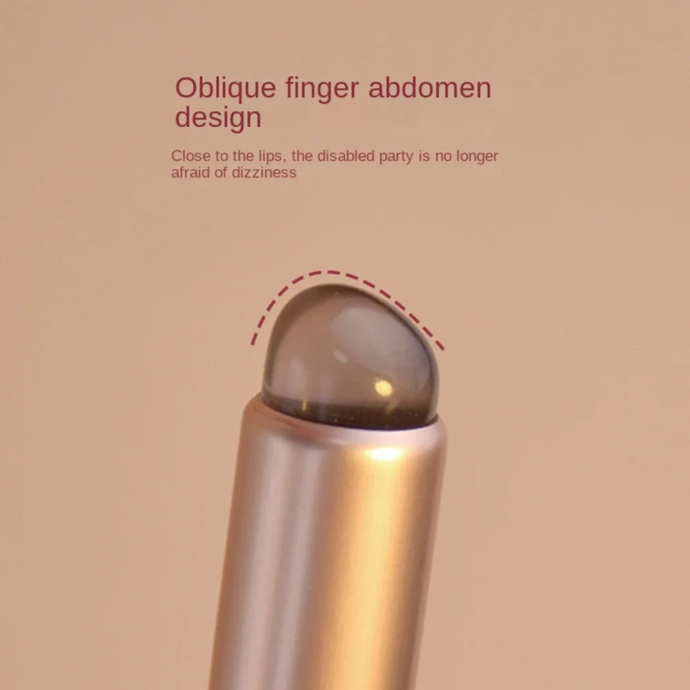 Pennello per labbra morbido a testa tonda con cappuccio protettivo Pennello per correttore in silicone Applicatore per rossetto Pennello per punte delle dita antipolvere Cosmetico