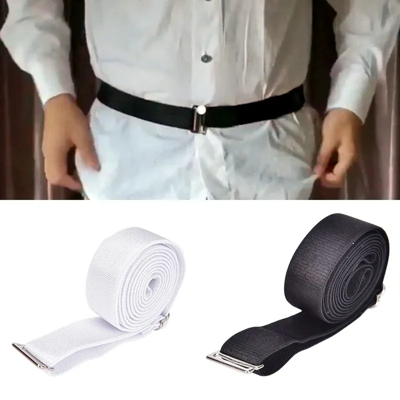 Cinto Antideslizante e Antirrugas para Camisa Masculina e Feminina: Suporte Ajustável com Trava para Camisa - O Melhor Fixador de Camisa