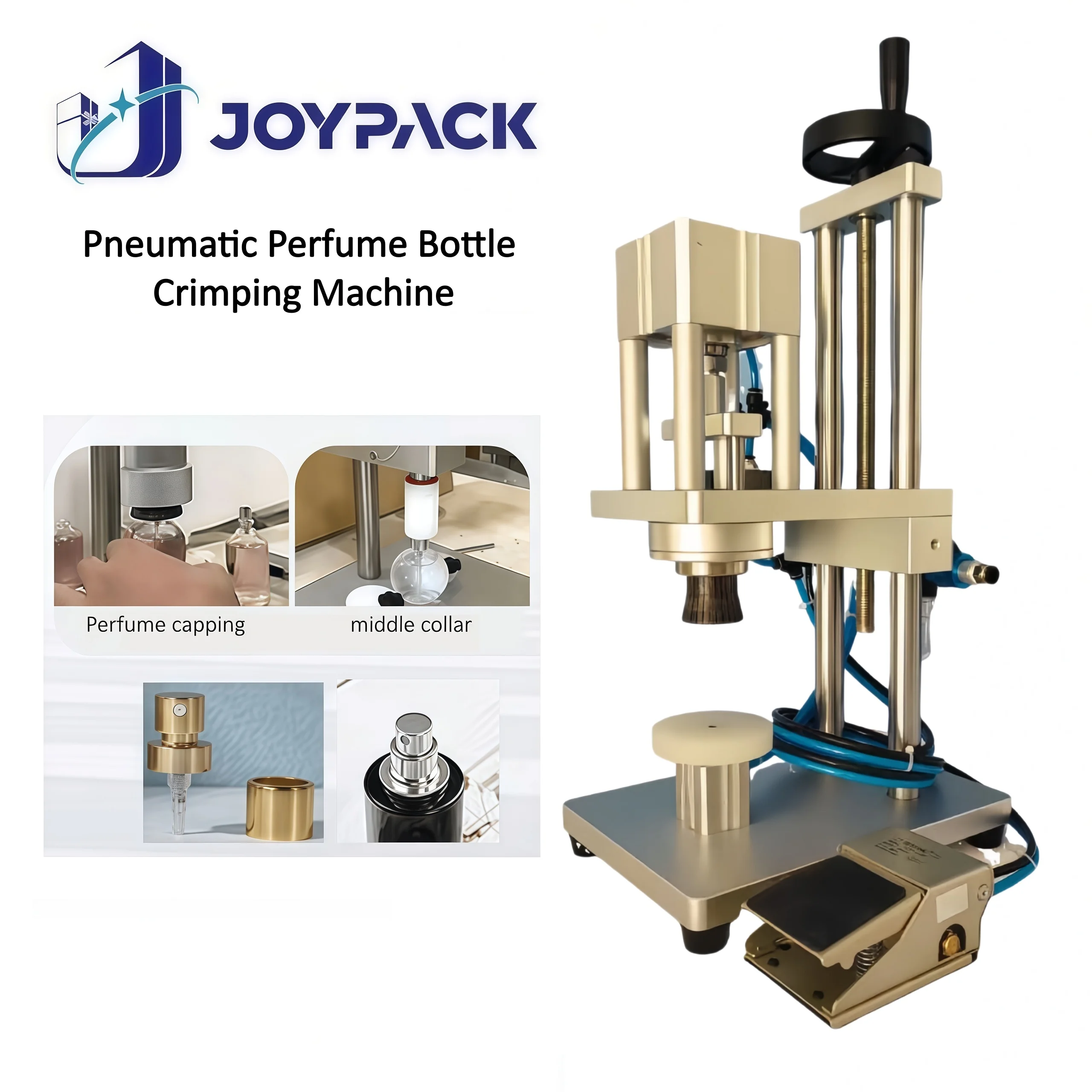 17A Automatic Pneumatic Perfume Bottle Chucking Capper Gripping Machine Pump Press Sealer Tool Device