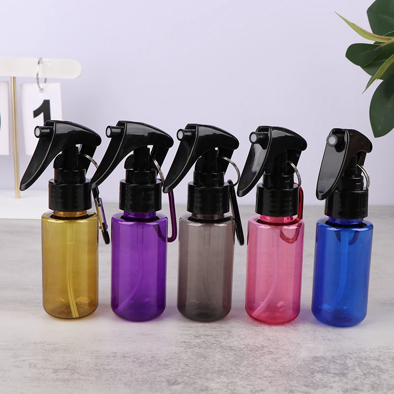 

60ML Plastic Spray Bottle Trigger Spray With Hook Portable Refillable Container Makeup Moisture Atomizer Travel Accessories