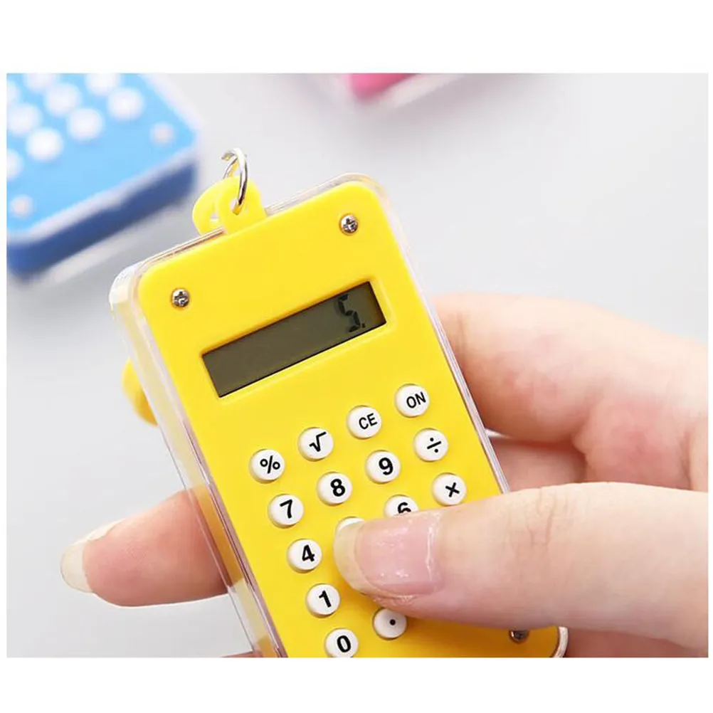 Mini Calculator Portable Battery Powered 8 Digit Screen Compact Size Suitable for School Home Office Mathematics