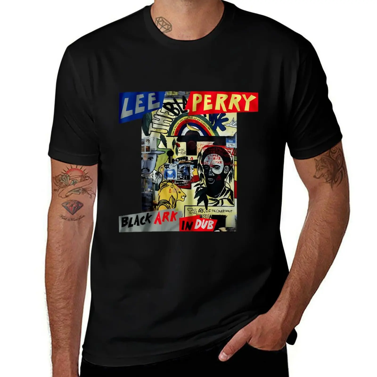 

Lee Scratch Perry T-Shirt g man t shirts for men man t shirt summer t shirts for man pack white T-shirt