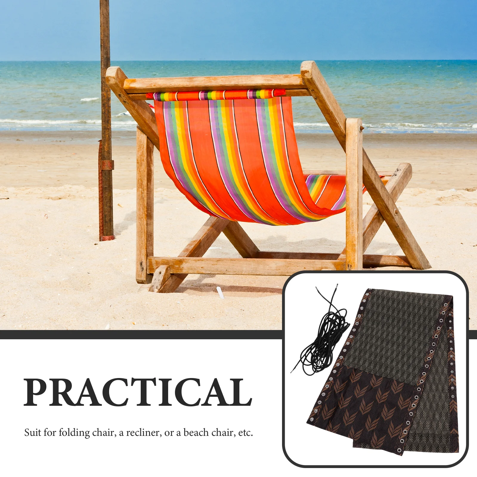 1Set Strandstoel Vervanging Stof Outdoor Ligstoel Accessoire Draagbare Balkon Ligstoel Doek Stevig Comfortabel