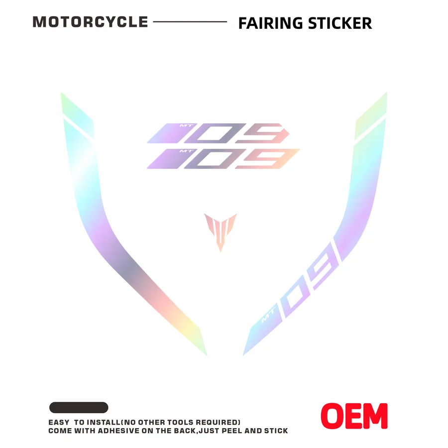 Motorcycle Fuel Tank Sticker MT LOGO Stripe Decals Accessories Waterproof For yamaha mt-09 mt09 mt 09 fz-09 fz09 2014-2023