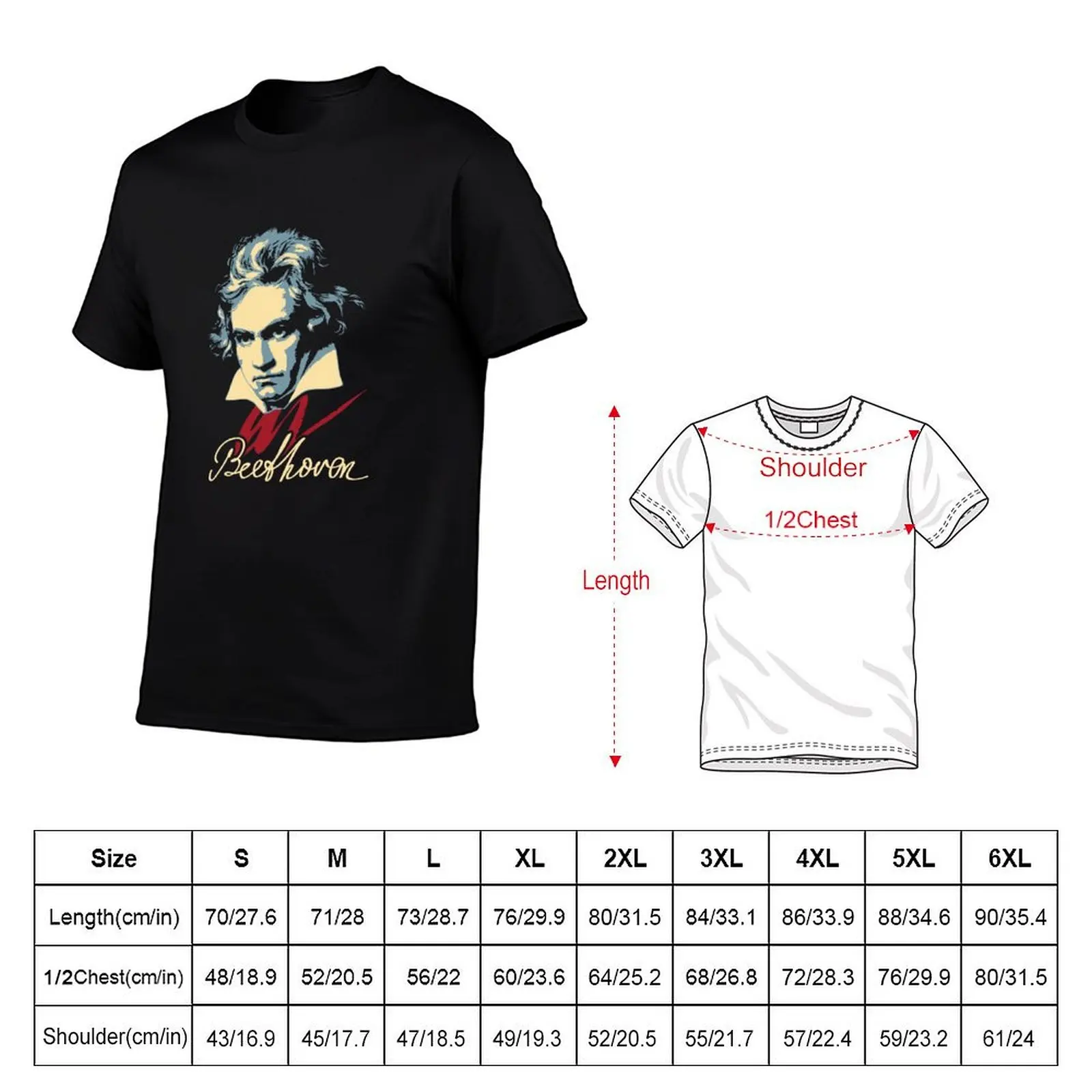 Beethoven T-Shirt t shirts with prints printed t shirts for man T-Shirt
