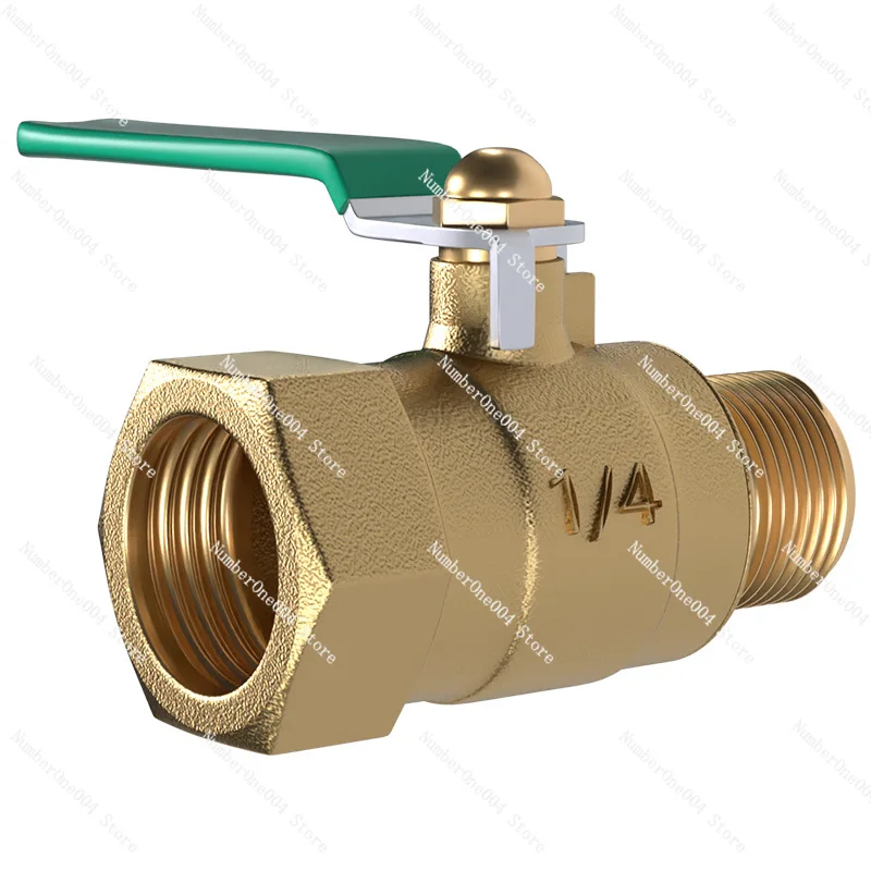 Thickened Brass Ball Valve Inner and Outer Wire 4/2 Minutes Air Compressor Pneumatic Tap Water Switch Pipe Thread