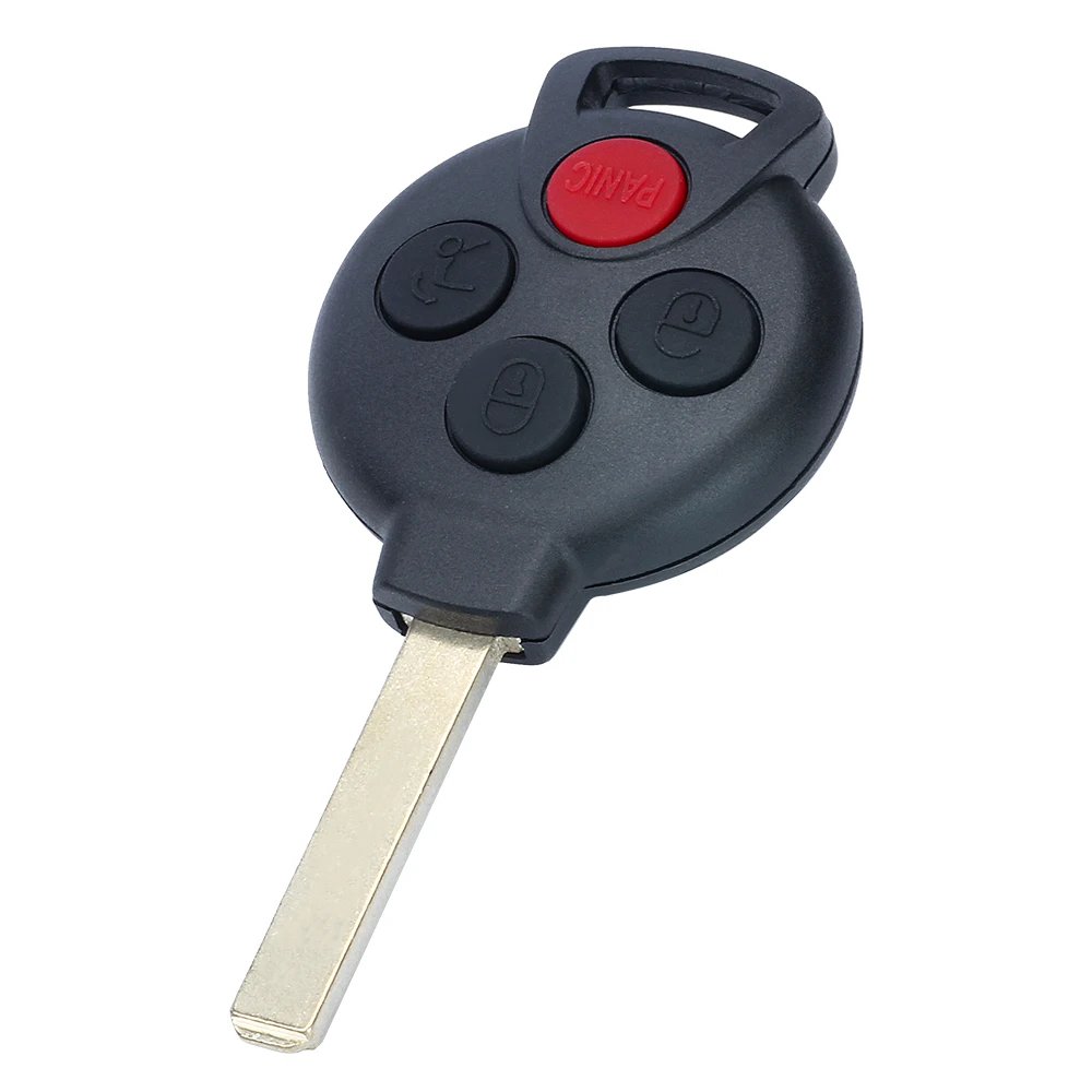New 3/ 4 Buttons Case Remote Key Fob Shell Cover for Mercedes-Benz Smart Fortwo 451 2007 2008 2009 2010 2011 2012 2013 2014 2015