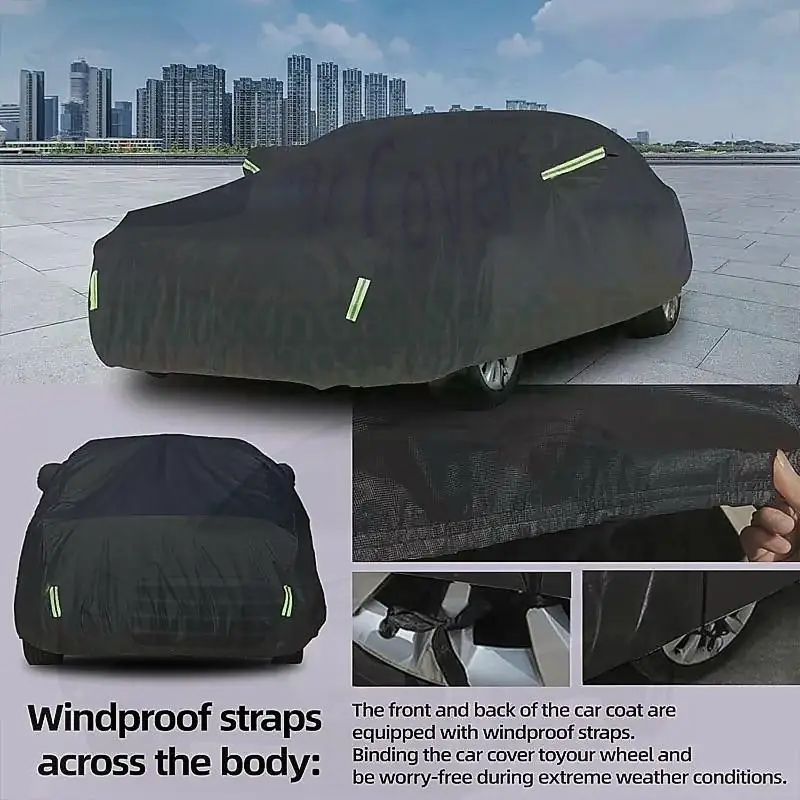 للحماية الخارجية مقاوم للماء كامل لشركة هيونداي سانتا في سم غطاء الثلج ظلة الغبار الملحقات الخارجية أغطية السيارات