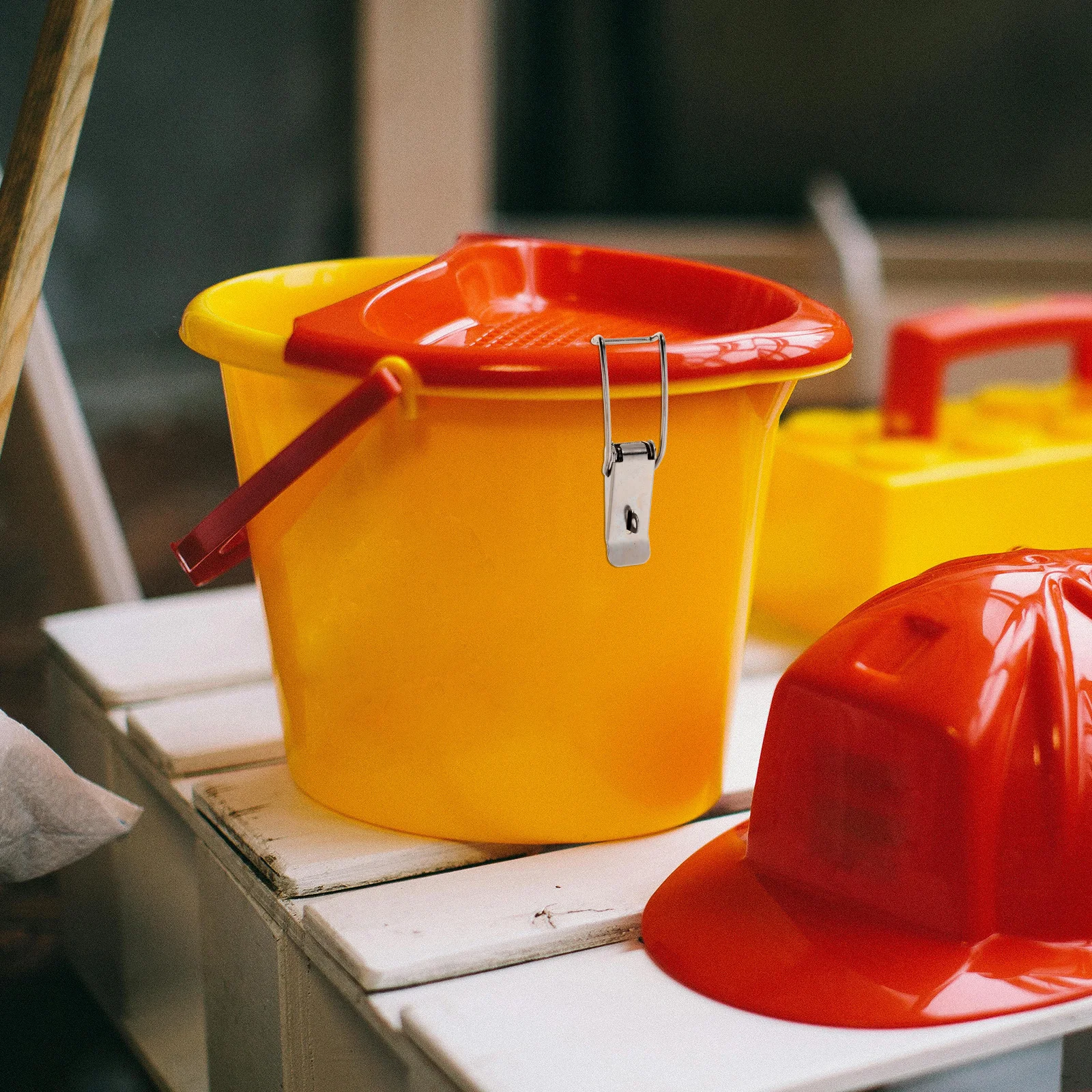 6 Stuks Rvs Lente Geladen Klink Haak Voor Deur Kast Poort Ijzeren Drum Gereedschapskist Watertank Eendenbek Catch sluiting