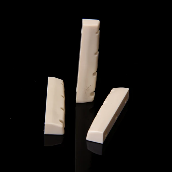 Electric Guitar Nut Slotted Plastic Four String Bass Saddle Nut Cream Color Guitar Accessories for Musical Instruments