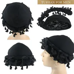 Turban Durag for Men Unisex Satin Silk Lined Elastic Turban Head Wrap Head Scarf