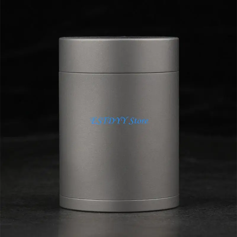 G6DE Large Capacity Pills Organizers Alloy Canister Outdoor Bottle