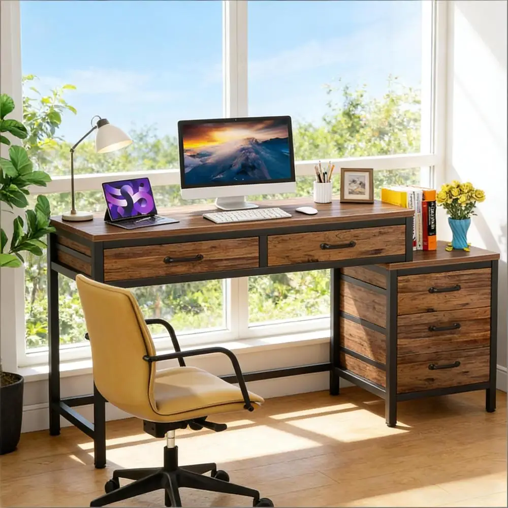 Industrial Style Office Desk,Computer Desk,Writing Table