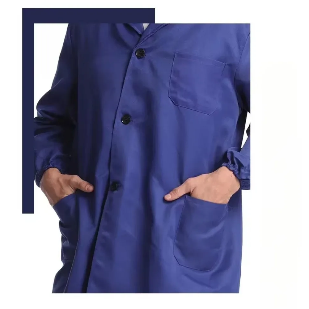 160-185cm Wearable Dust-proof Overalls Men\'s Long-sleeved Labor Protection Overalls Work Clothes Welding Clothes