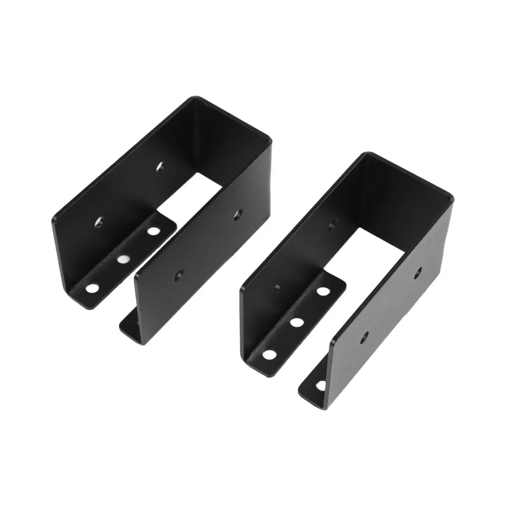 Joist Hanger Set for Wood Fence Support Steel Concealed Brackets Perfect for Pergolas Stairs and Shelves Construction