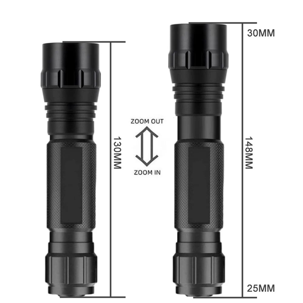 Outdoor infrared multi-function fill light night vision special fill light flashlight 5w with fixture 18650 lithium battery