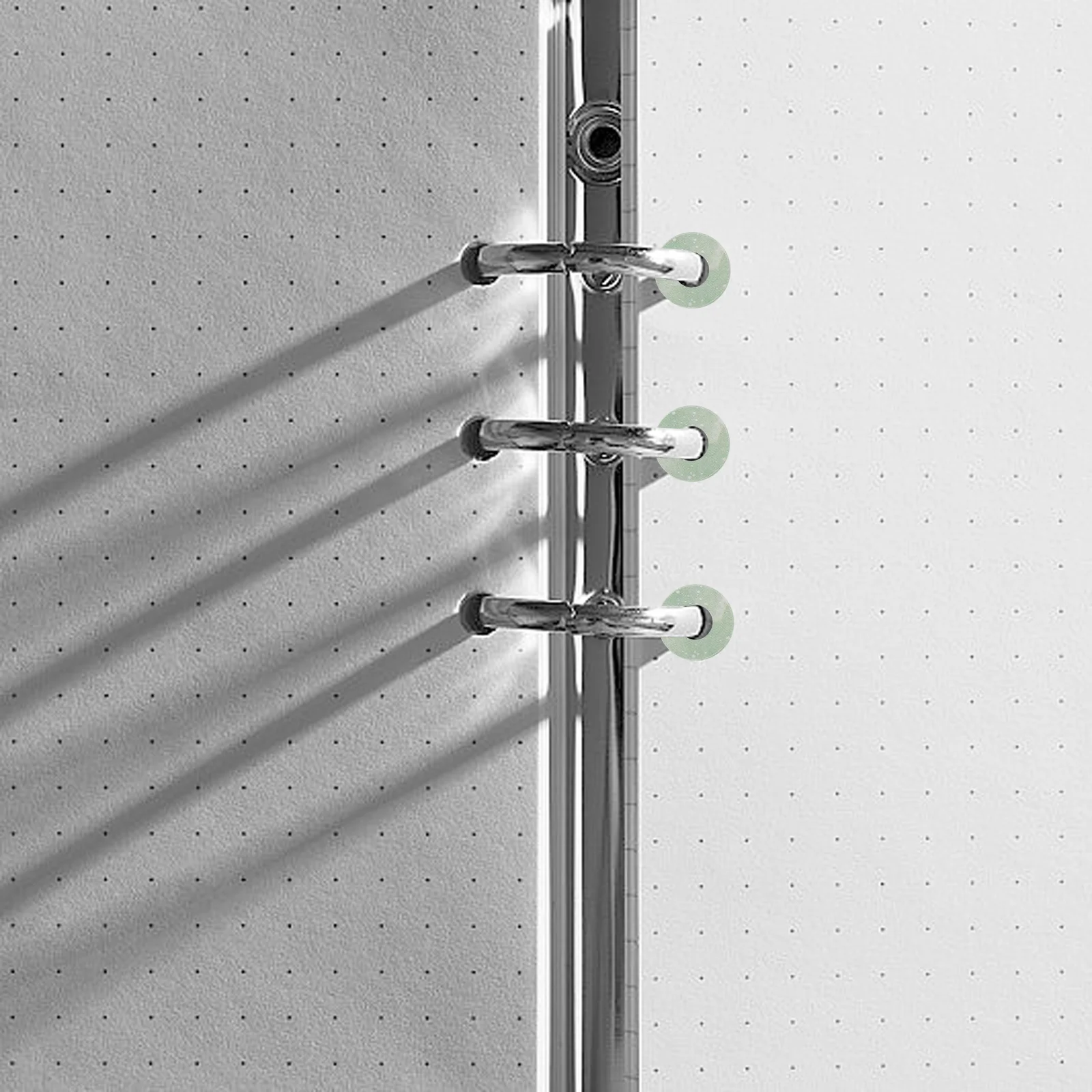 20 Sheets Loose-leaf Hole Patching Stickers Label Reinforcement Labels Paper The Circle Binder Ring