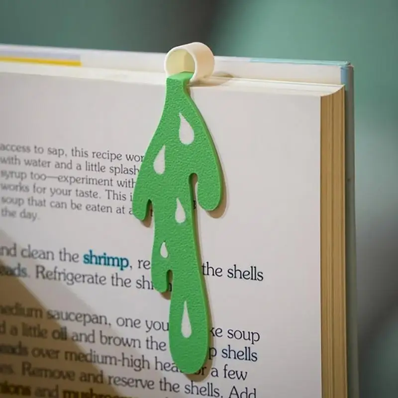 Caneca de café derramada única, Marcador engraçado para leitura, Bonito