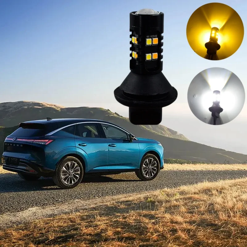 

Для Chevrolet Captiva AVEO Nissan Juke Murano Altima автомобильные сигнальные лампы аксессуары PY21W Bau15s светодиодные дневные ходовые огни поворот Drl