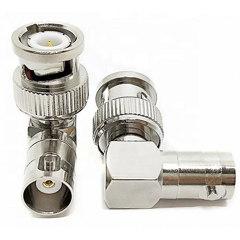2pcs/lot  Male Female 90 Degree Right Angle Connector  Male To  Female L-shaped Free  Brass Nickel plated
