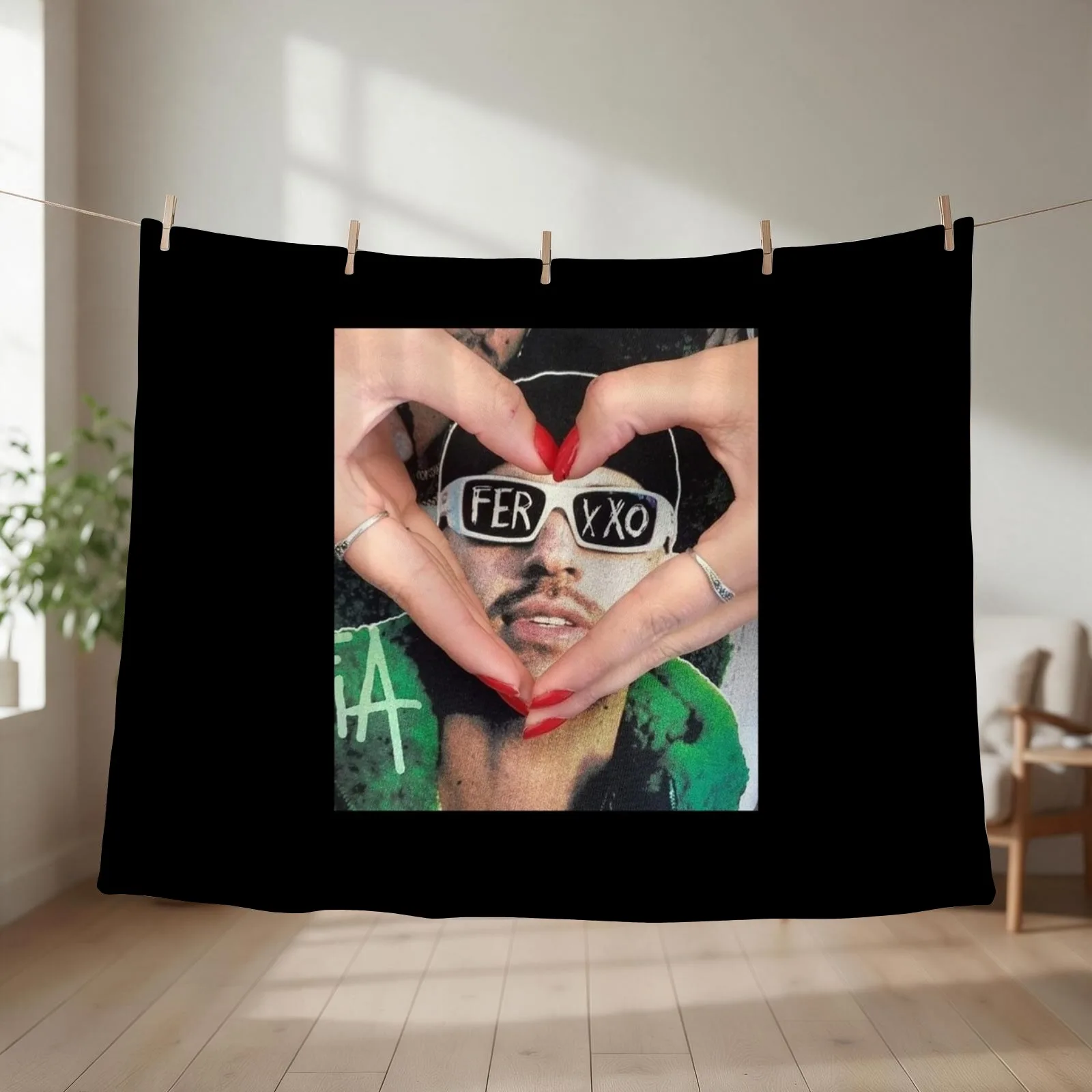 Ferxxo glasses logo Throw Blanket couch cozy soft plush fuzzy picnic outdoor blanket