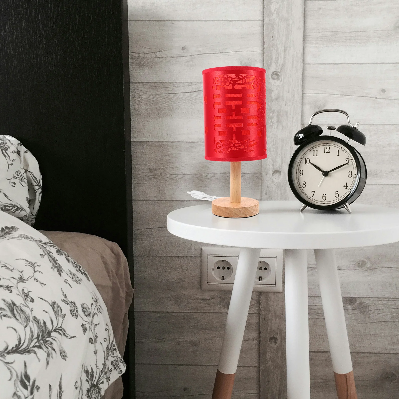 

Wedding Bedside Table Lamp Bedroom Nightstand Desk Lamp Small Modern Table Light Romantic Bedroom Lighting Night Stand Lamp,