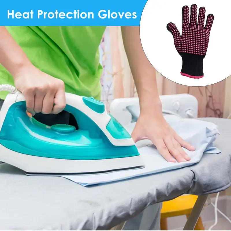 Heat Protection Gloves Reliable Defense Non slip Fireproof Microwave Oven Gloves Extreme Heat Resistant Mitts BBQ Fire Gloves